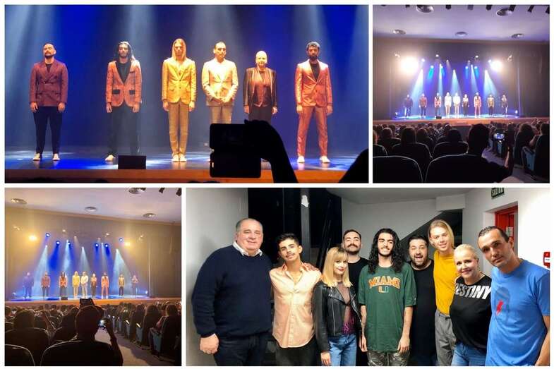 Momentos del espectáculo de anoche (Foto TA)